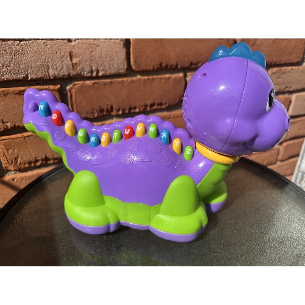 2010 Leap Frog Lettersaurus Purple Dinosaur Lights Songs Interactive Letters